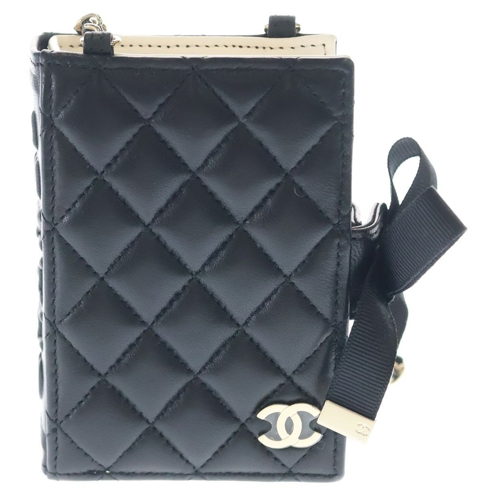 CHANEL (シャネル) ブックカードケース ミニバッグ チェーンショルダー