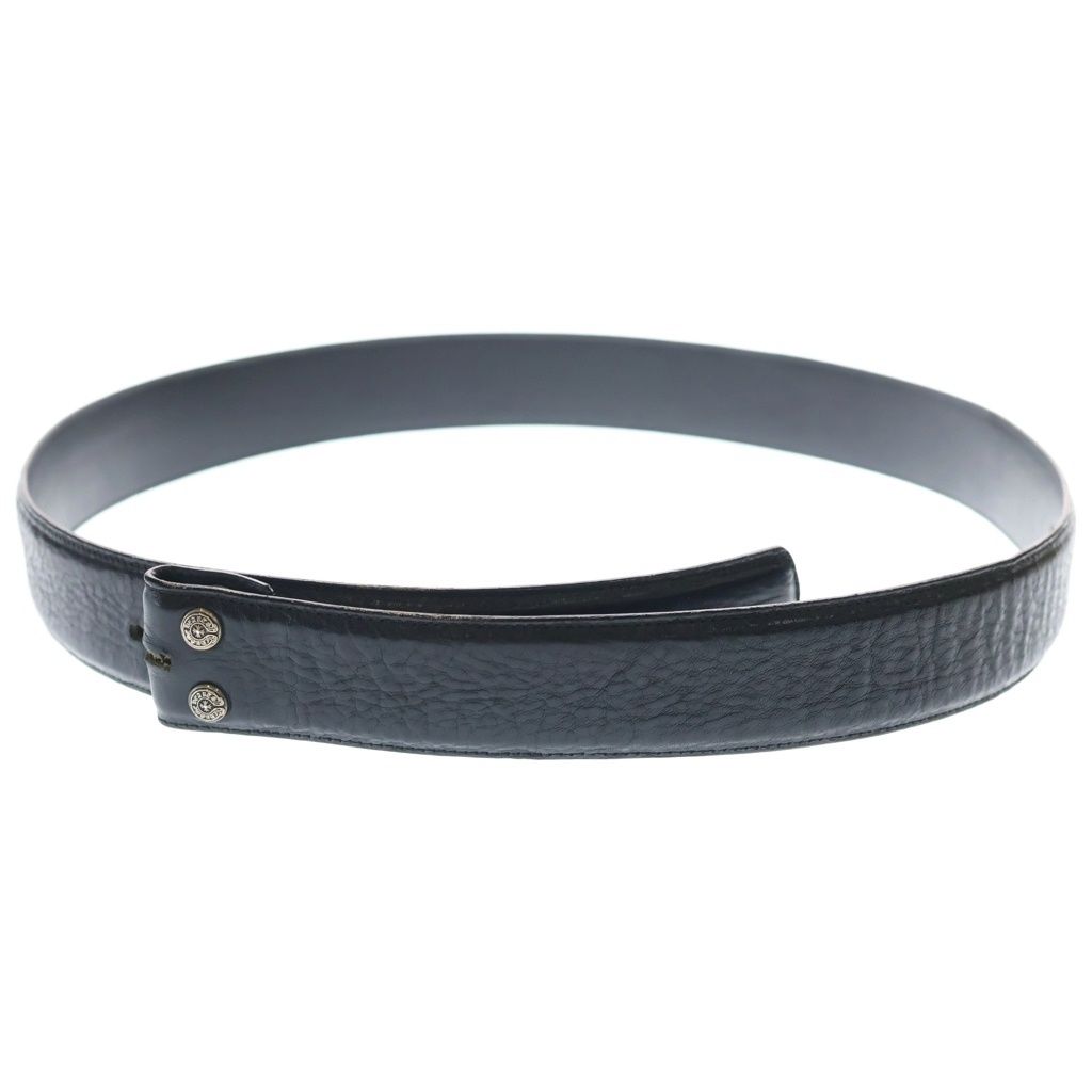 CHROME HEARTS (クロムハーツ) 1.5 STRAP 1.5inchスクロールレーベルリベッツ レザーベルト