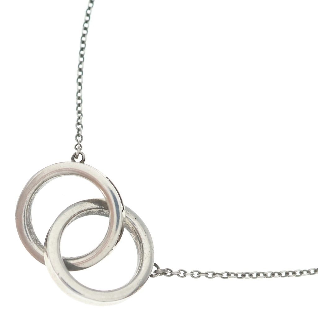 TIFFANY & Co. (ティファニー) インターロッキング サークル ペンダント ネックレス Ag925 SV シルバー
