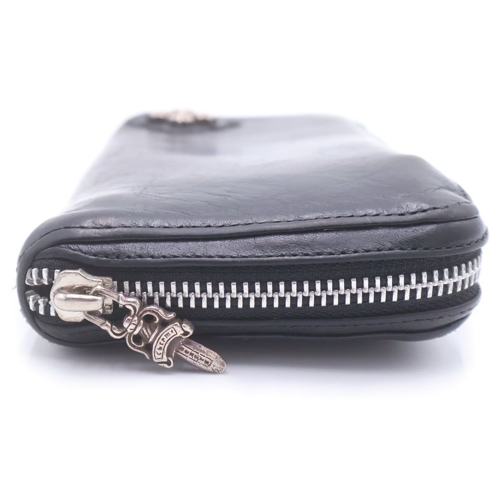 クロムハーツ財布フィリグリークロスラウンドジップ(美品) CHROME HEARTS (クロムハーツ) REC F ZIP フィリグリープラス ラウンド