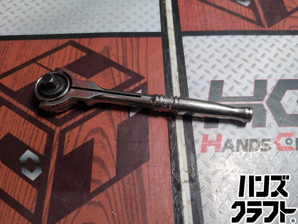 ▲【現状品】【中古】スナップオン Snap-On TNF72 ソフトグリップラウンドヘッドラチェット 1/4【ハンズクラフト飯塚店】【中古】