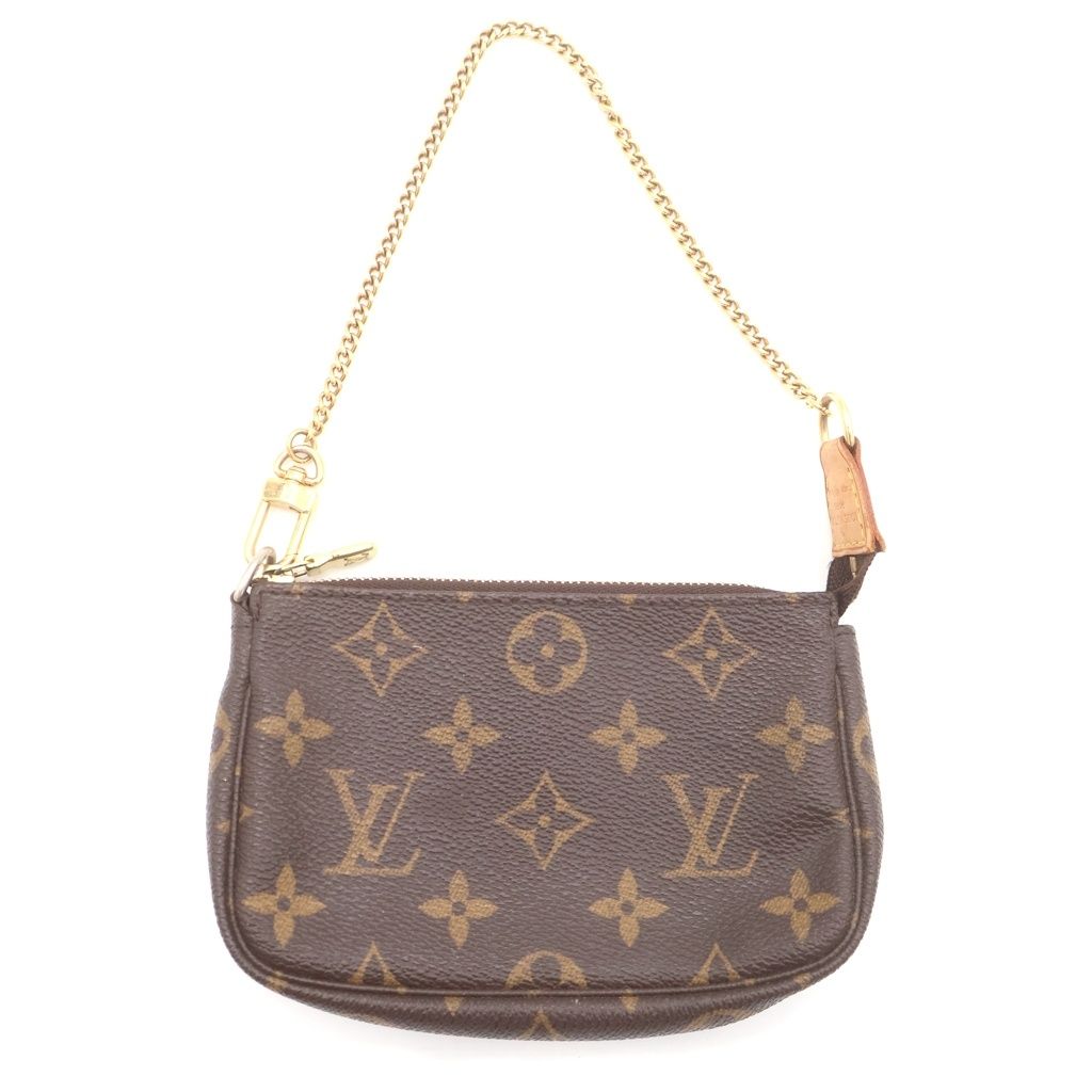 LOUIS VUITTON (ルイヴィトン) モノグラム ミニポシェット・アクセソワール PVC レザー ポーチ M58009 ブラウン