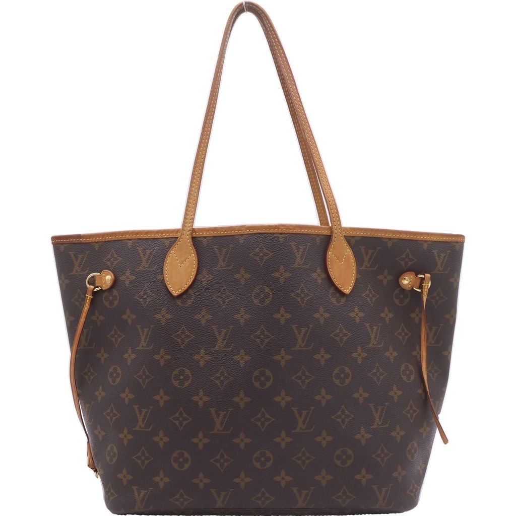 LOUIS VUITTON (ルイヴィトン) モノグラム ネヴァーフルMM 旧型 トートバッグ ハンドバッグ ブラウン レザー×PVC M40995 ゴールド金具