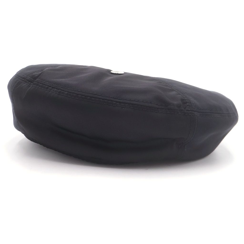 DIOR (ディオール) ×sacai Beret Cotton Faille 213C901A4451 コットン ファイユ ベレー帽 ブラック レディース