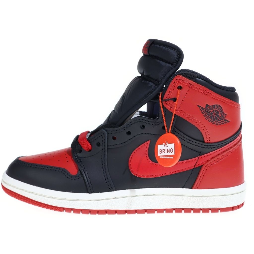 NIKE (ナイキ) AIR JORDAN 1 HIGH 85 BRED 2025 エアジョーダン 1 ブレッド ハイカットスニーカー レディース US5/23.5cm レッド/ブラック HV6674-067