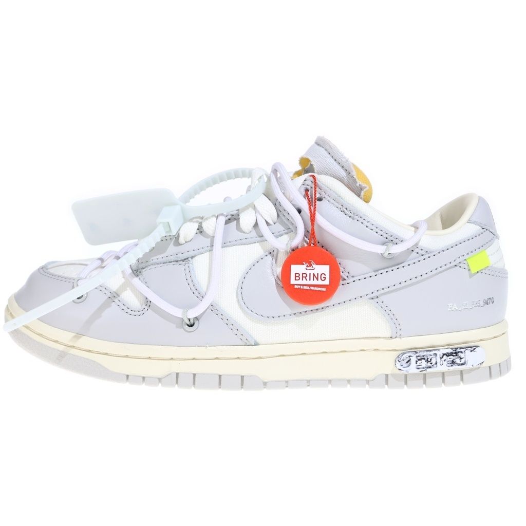 NIKE (ナイキ) OFF-WHITE DUNK LOW 1 OF 50 DM1602-123 オフホワイト ダンク 49番 ローカットスニーカーUS8.5/26.5cm ホワイト /グレー