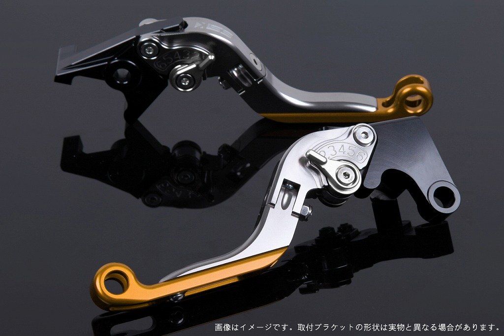 新品 SSK スピードラ アジャストレバーセット 可倒延長式 レバー本体カラー:チタン アジャスターカラー:シルバー エクステンションカラー:ゴールド YAMAHA XMAX