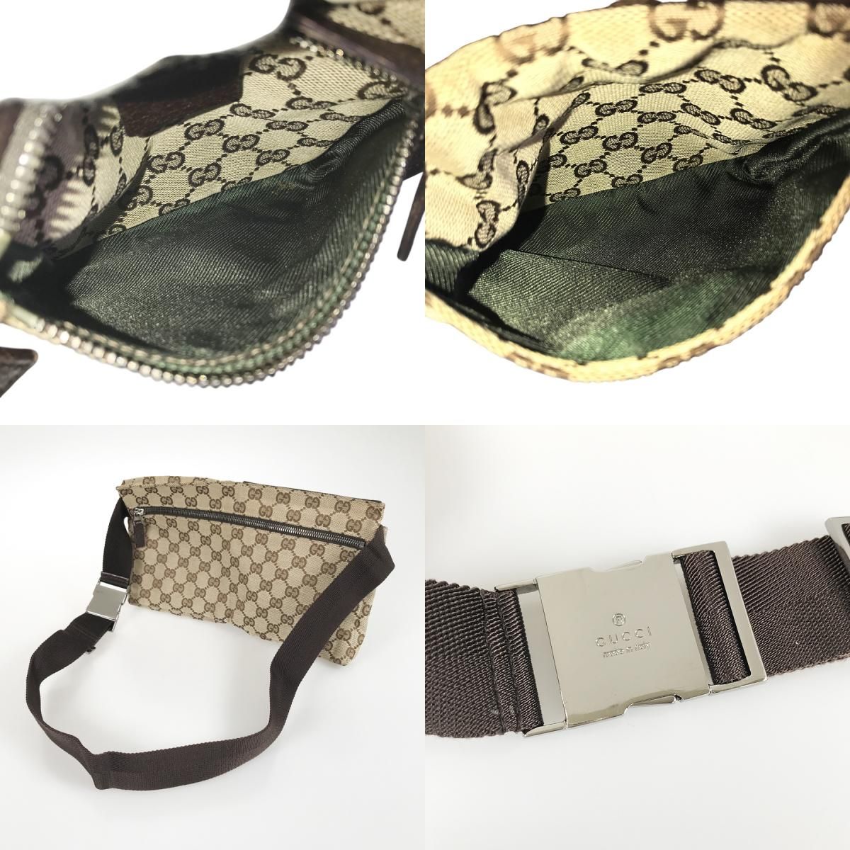 グッチ GUCCI GGキャンバス 28566 キャンバス ウエストポーチ kkd