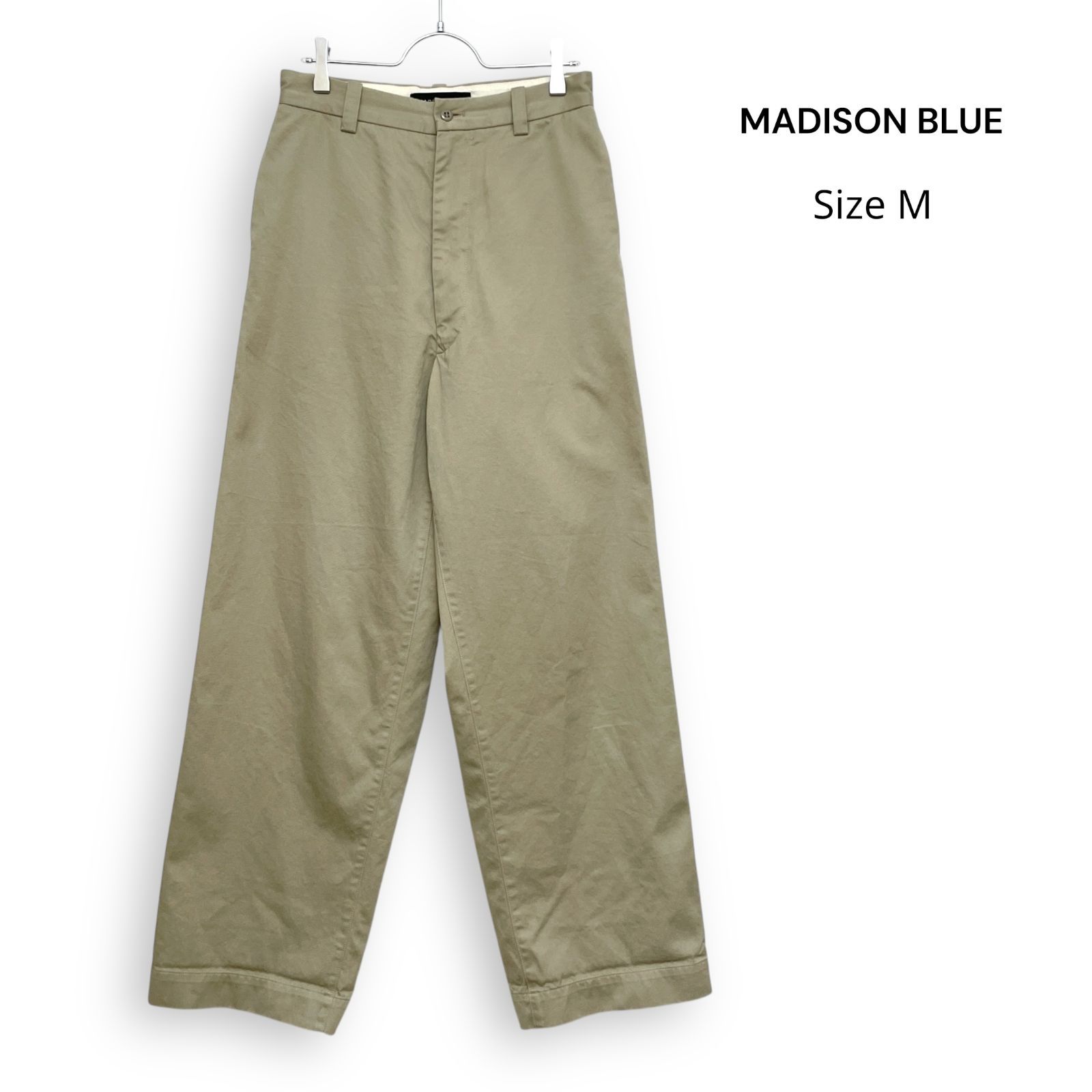 MADISON BLUE マディソンブルー コットン ワイド パンツ チノパン SizeM