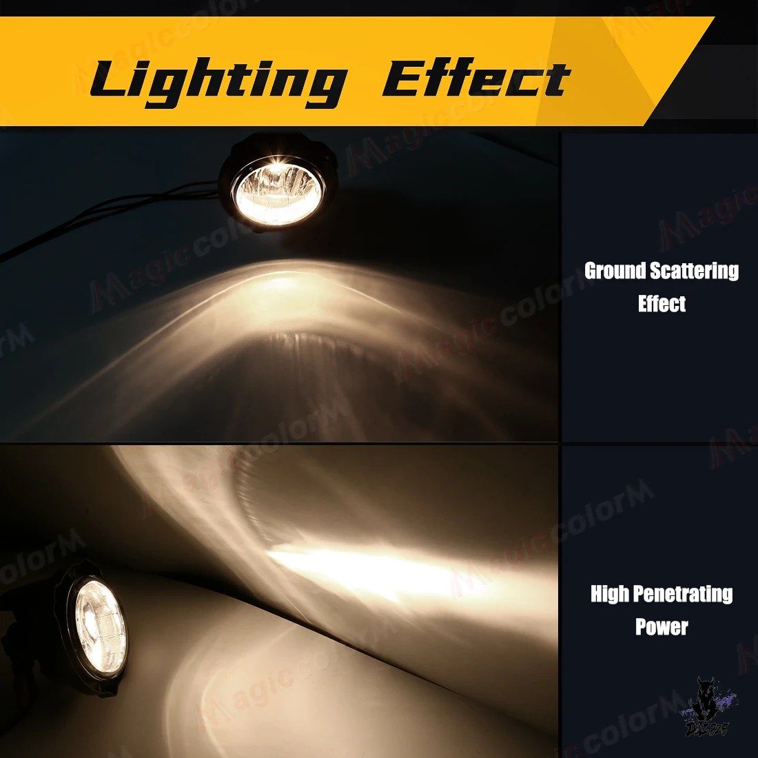 トヨタ アバンザ 2012-2016年式 LED フォグランプ DRL デイライト付き