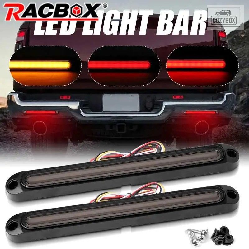 2個 車 トラック トレーラー ブレーキ ストップ ライト テール ライト 防水 DRL
