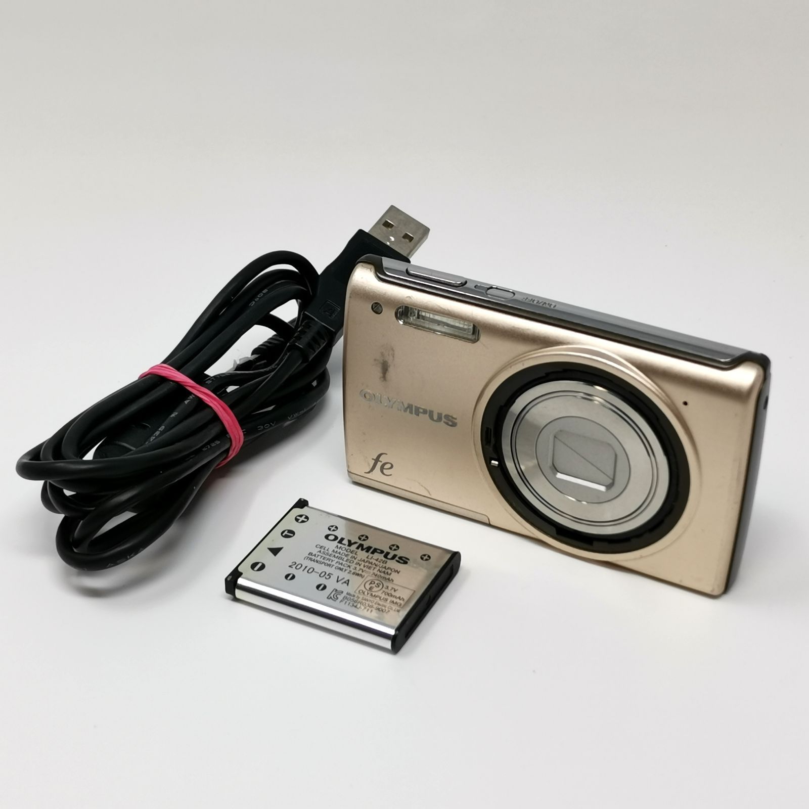 올림푸스 FE-5050 카메라 컨덴지 노 SD 카드 정크 중고 GOO1248 제어 번호 KVKSKO1248