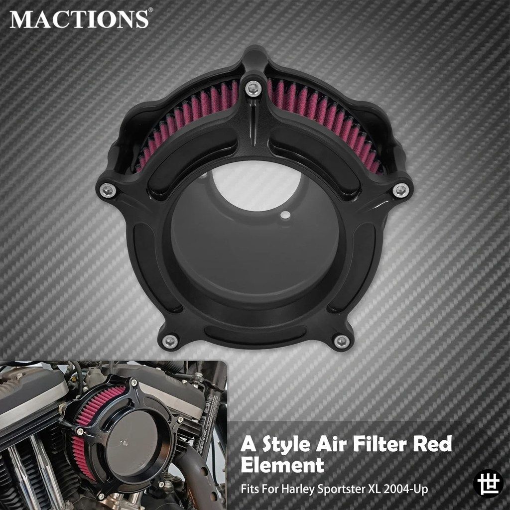 ハーレーダビッドソン スポーツスター XL アイアン 883 1200 ツーリング ロードキング ソフテイル ダイナ FLHT 用バイク エアフィルター吸