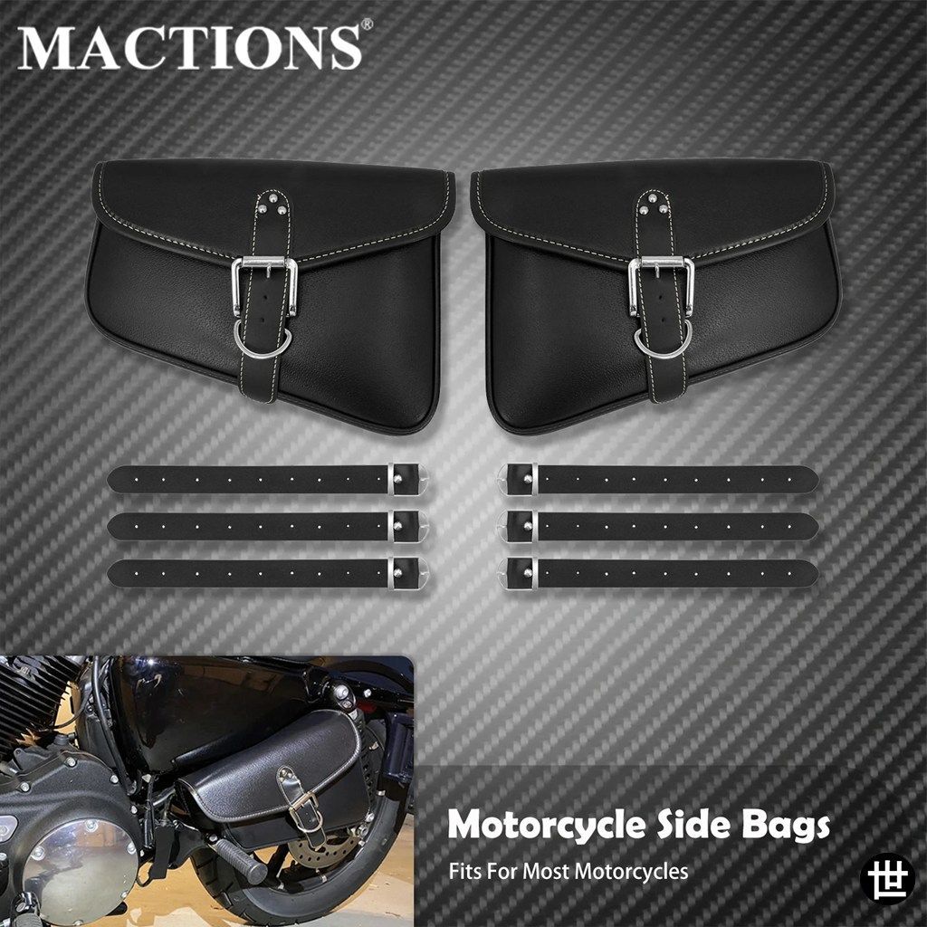 オートバイサイドサドルバッグ スイングアームバッグ 防水ツール レザー ラゲッジバッグ ハーレー ホンダ ヤマハ BMW 用