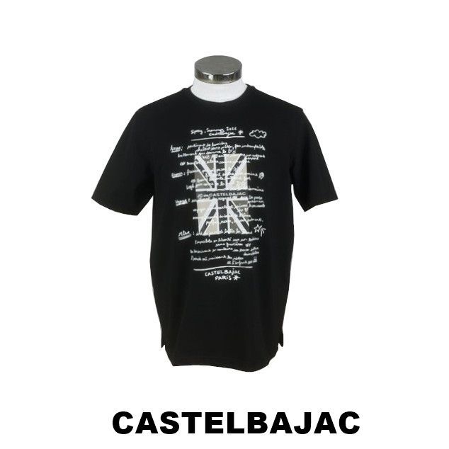 カステルバジャック　CASTELBAJAC　ユニオンジャック柄半袖Tシャツ　7216272170-3　クロ