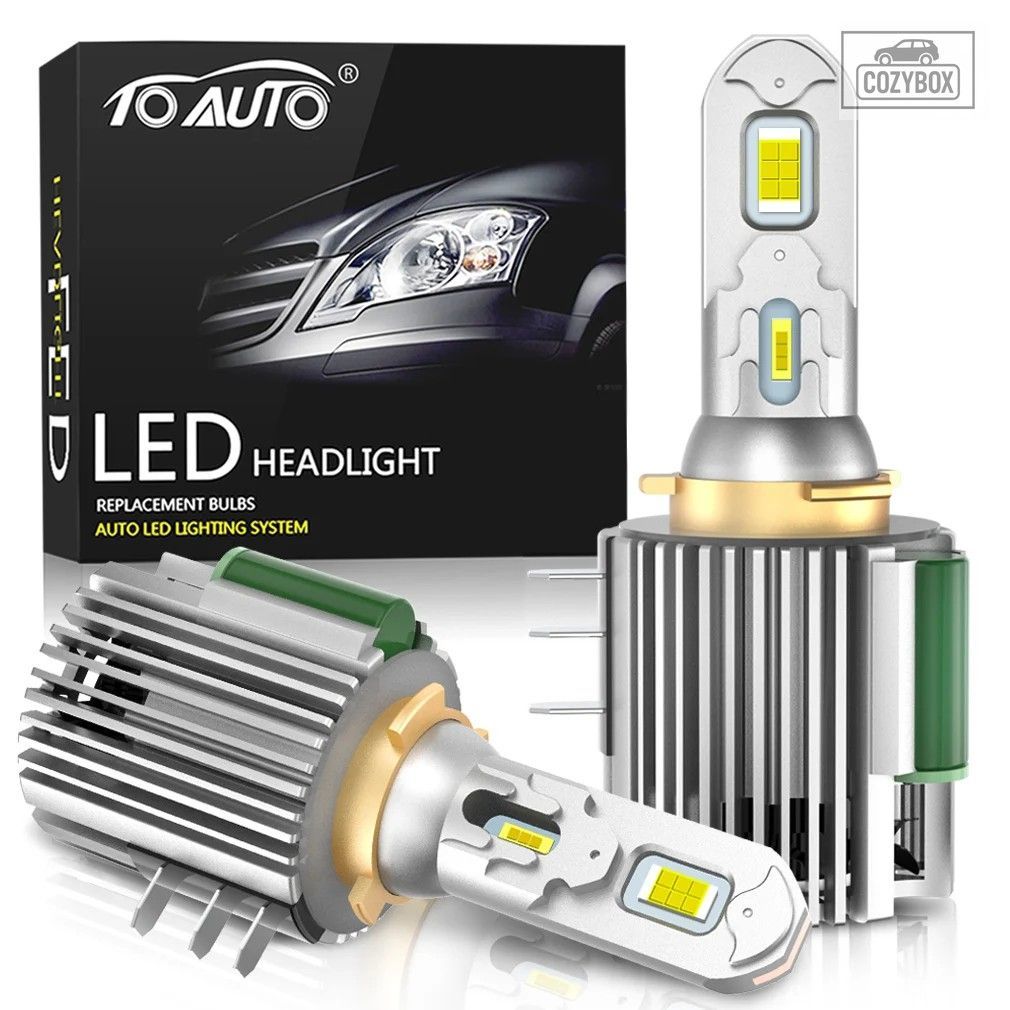 2個 H15 LED バルブ 車用 ヘッドライト ハイビーム デイタイムランニングライト 12V 6,611円