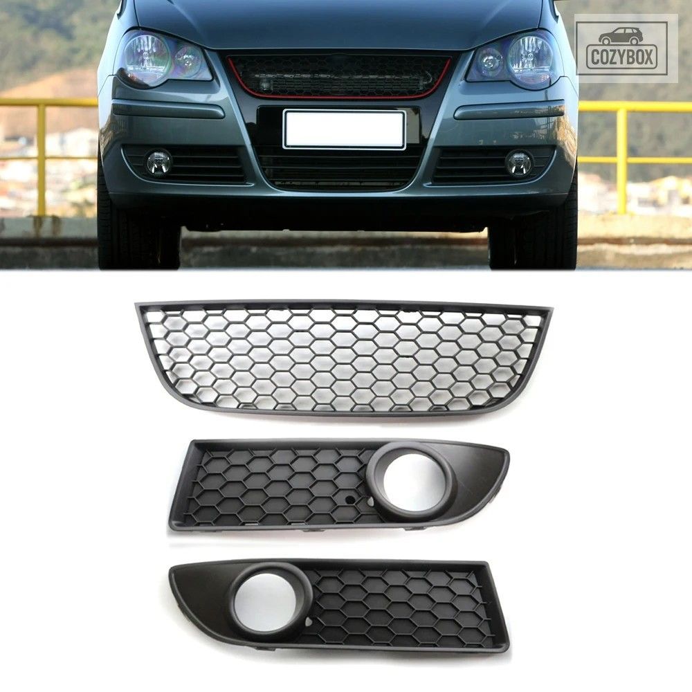フォグランプ カバー バンパー グリル フロントロア バンパーセンター グリル VW ポ