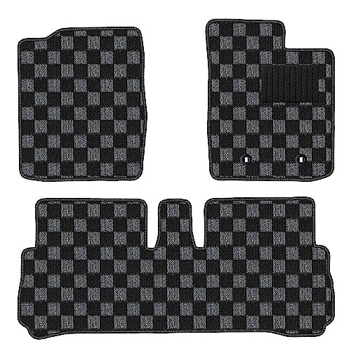 Aviles ダイハツ 互換品 キャスト LA250S LA260S フロアマット【16色から選択】(01：2WD、CVT, 10：BIGチェック×グレー)ts 29365a41