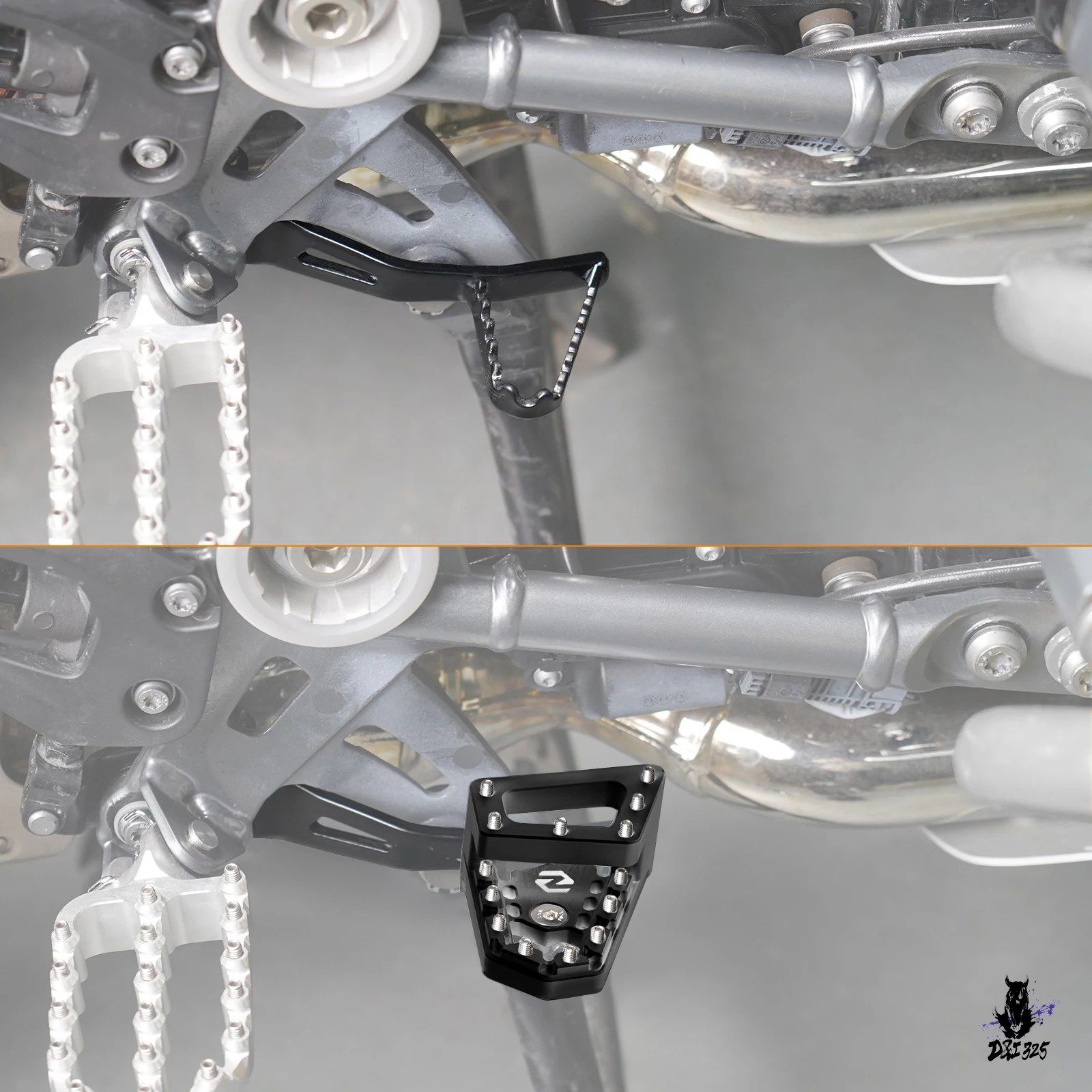 BMW R1200GS R1250GS 用 フットペグ ブレーキペダルエクダー セット 2013-2024年式対応
