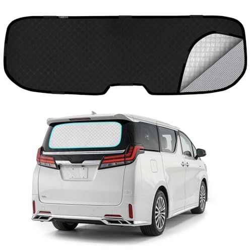 ZATOOTO トヨタ アルファード ヴェルファイア 40系専用 サンシェード 軽自動車 リアウィンドウ用 リアガラス メッシュカーテン 網戸 2層タイプ 2in1一体式 車中泊 遮光 日差し 紫外線カット 虫よけ 断熱 UVカット 目隠し a4636296