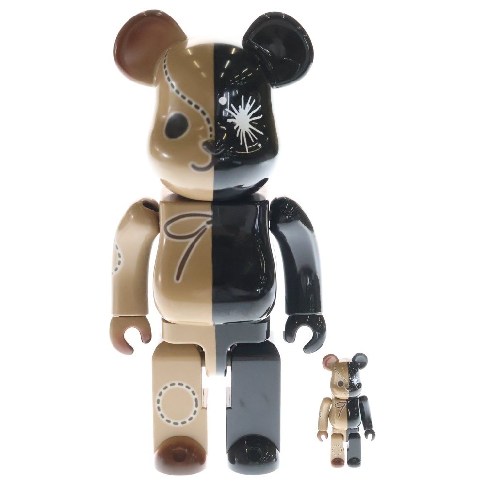 MEDICOM TOY (Medicom Toy) BE @RBRICK × MIHARAYASUHIRO 100% & 400% Bear Brick Figure Doll Black/Brown