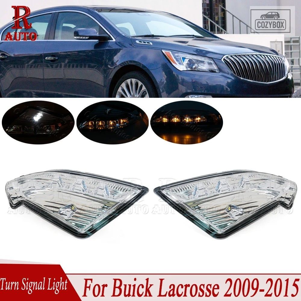 LED バック ミラーウィンカーライトカー ウインカーインジケーターライトBuick Lacr
