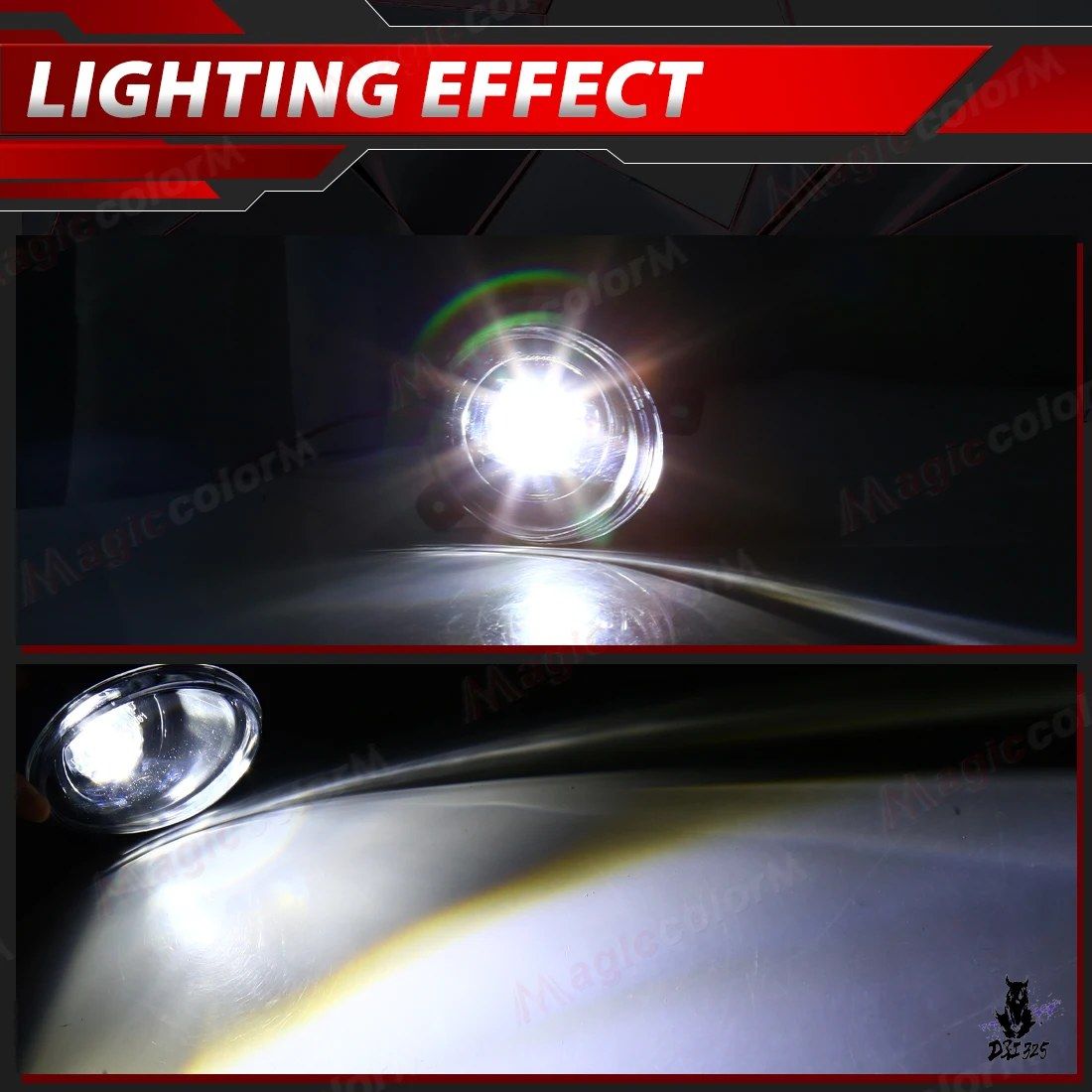 Audi A1 A4 A5 A6 Q3 2011-2014 LED フォグランプ デイライト付き