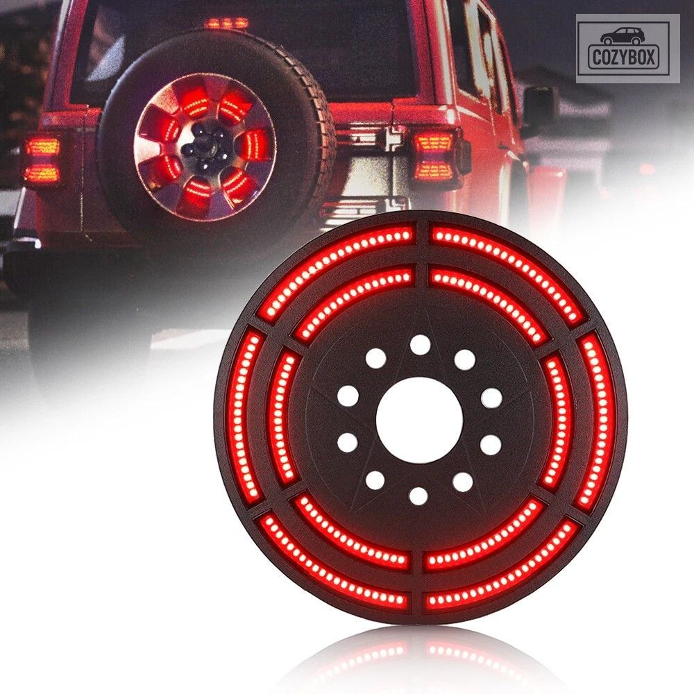 スペア タイヤ ブレーキライト 第3 LED リア ホイールライト 第3 テールランプ ジー