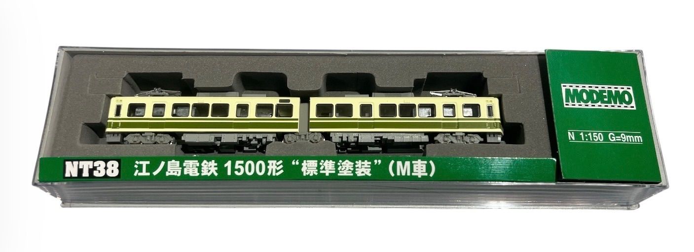 MODEMO 江ノ電 1500形 標準塗装 M車 NT38 MODEMO】NT38 江ノ島電鉄 1500形 標準塗装 M車 動作未確認 - メルカリ