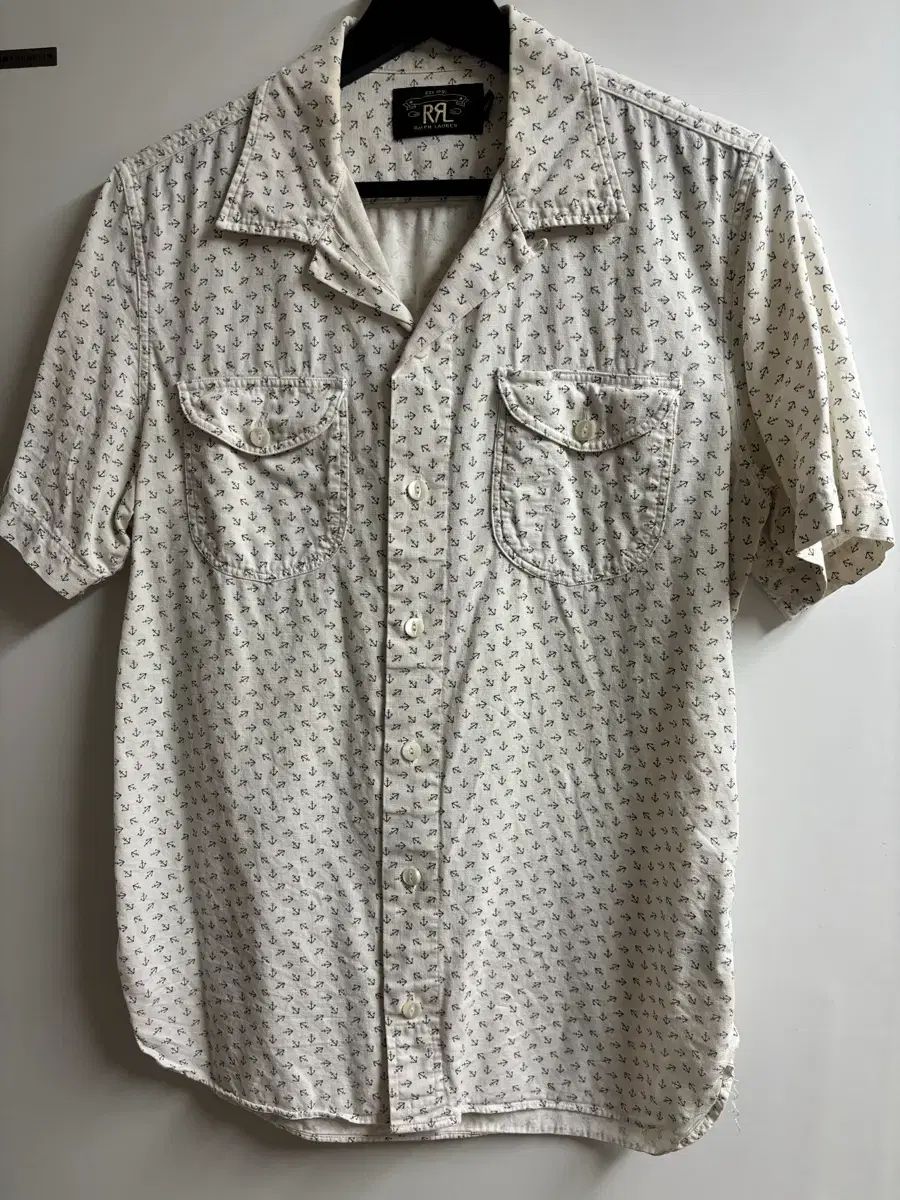 S RRL 앵커 シャンブレー キャンプシャツ Indigo/クリーム