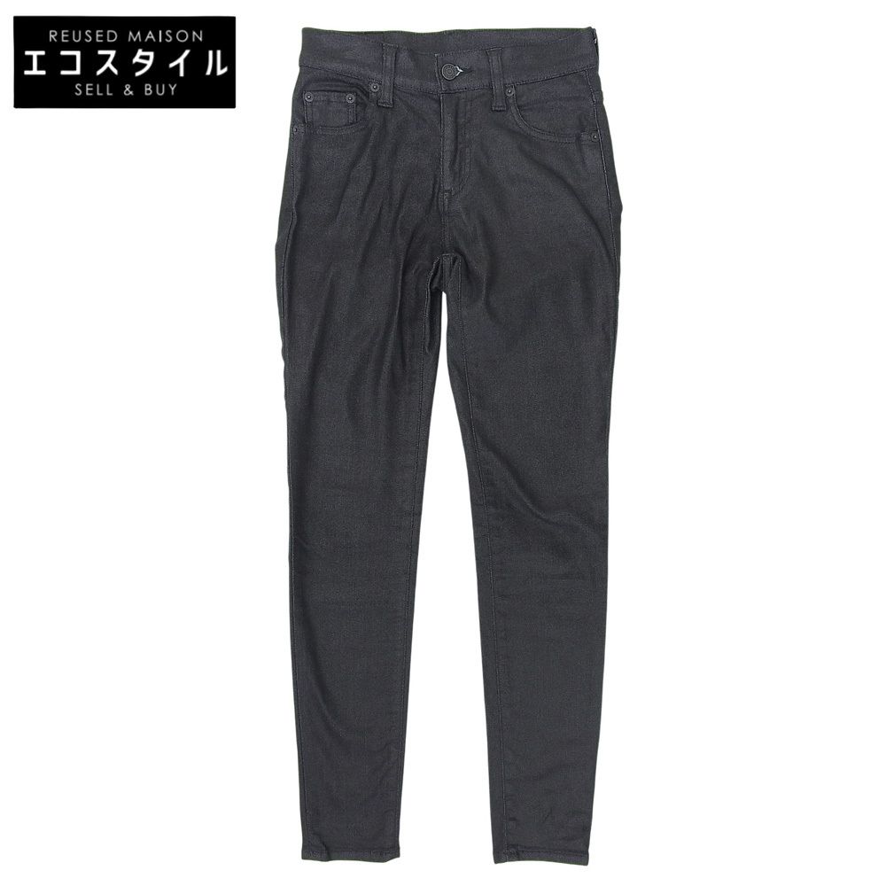 HYSTERIC GLAMOUR　ヒステリックグラマー　美品 スキニーデニムパンツ ボトムス レディース ブラック 24inch 01193AP01　24
