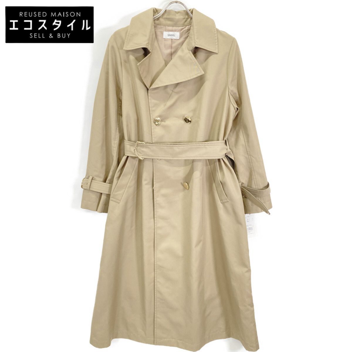 snidel　スナイデル　SWFC244132 ベージュ ベルテッドトレンチコート　1