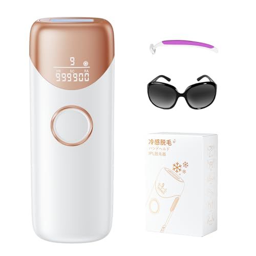 【新品】脱毛器 メンズ レディース vio対応 IPL光レーザー 家庭用脱毛器 髭/脇/VIO/脚/腕 全身脱毛対応可能 ＳＨＲモード 9段階調節 19.8J高出力 100万回照射 だつもうき ムダ毛ケア 保護眼鏡/カミソリ付き aadd5566
