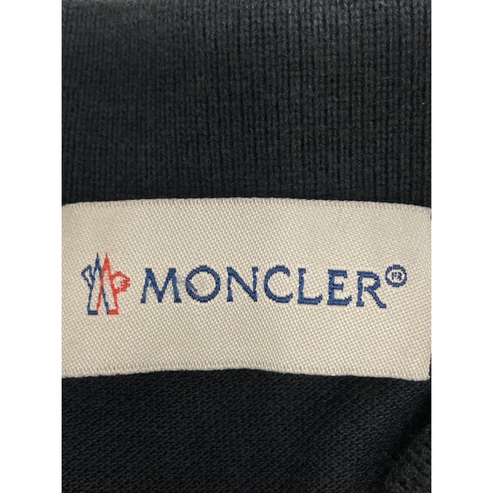 MONCLER モンクレール ブラック ハーフジップ ポロシャツ s - メルカリ