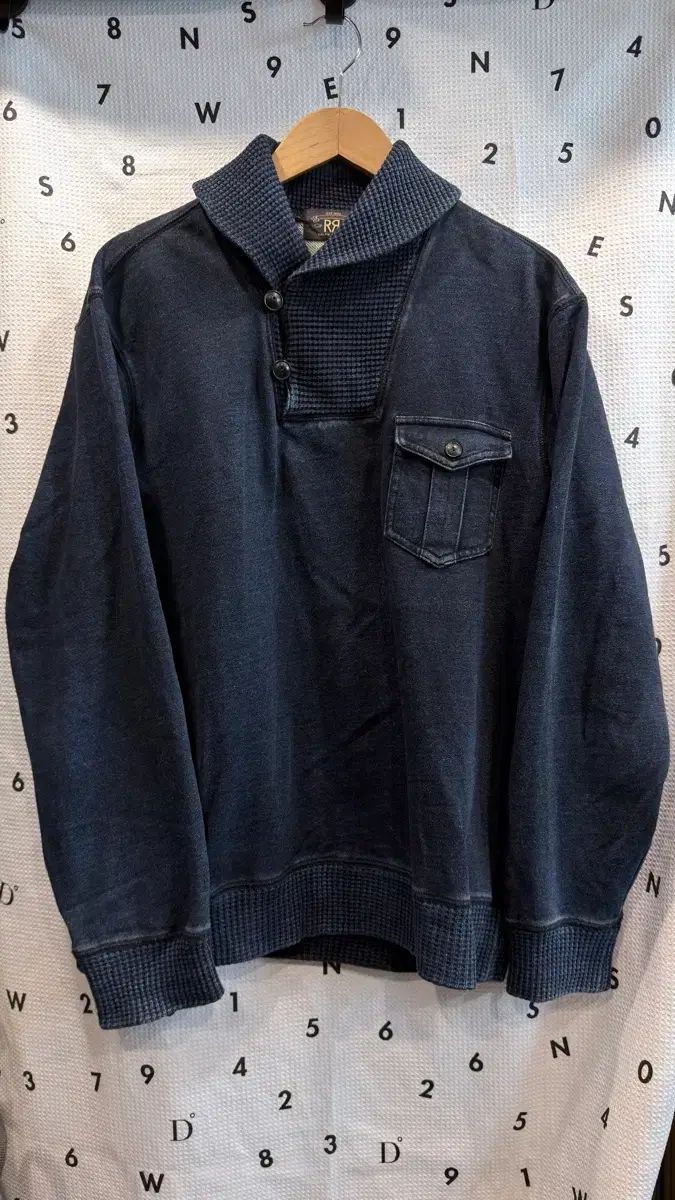 RRL(ダブルアールエル) ショールカラー スウェットシャツ L