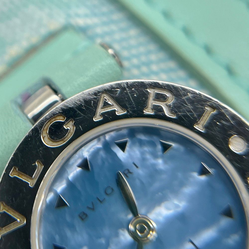 ブルガリ BVLGARI B.zero1 ビーゼロワン マンシェット 腕時計 ブルー