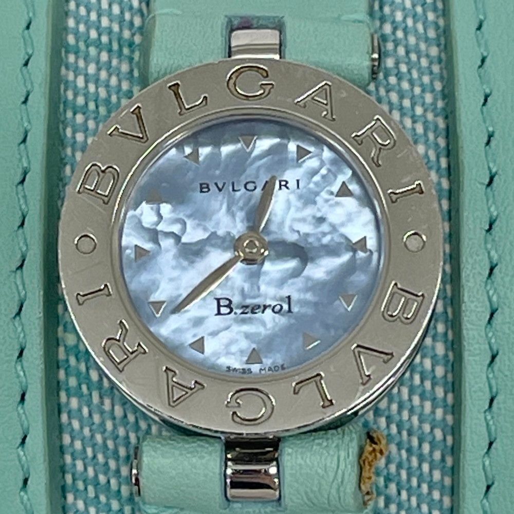 ブルガリ BVLGARI B.zero1 ビーゼロワン マンシェット 腕時計 ブルー