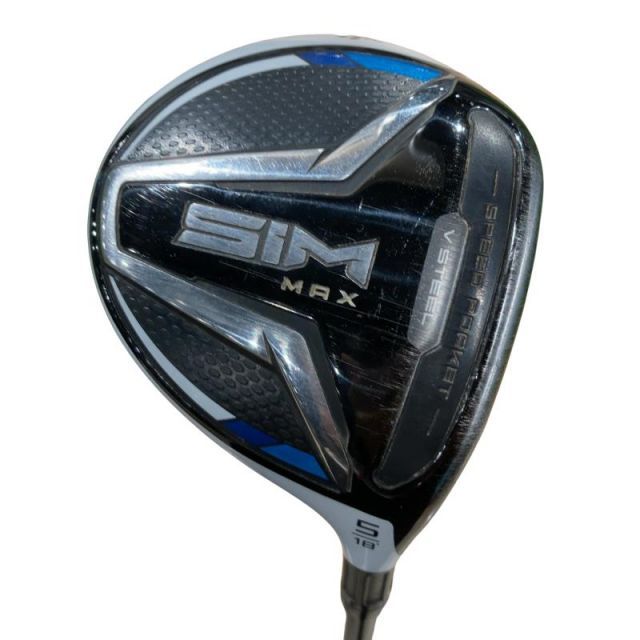 【中古】 テーラーメイド SIM MAX 5W フェアウェイウッド FW TENSEI BLUE TM50(FW) (フレックスSR) メンズ 男性用 右利き 右用 Dランク ゴルフクラブ
