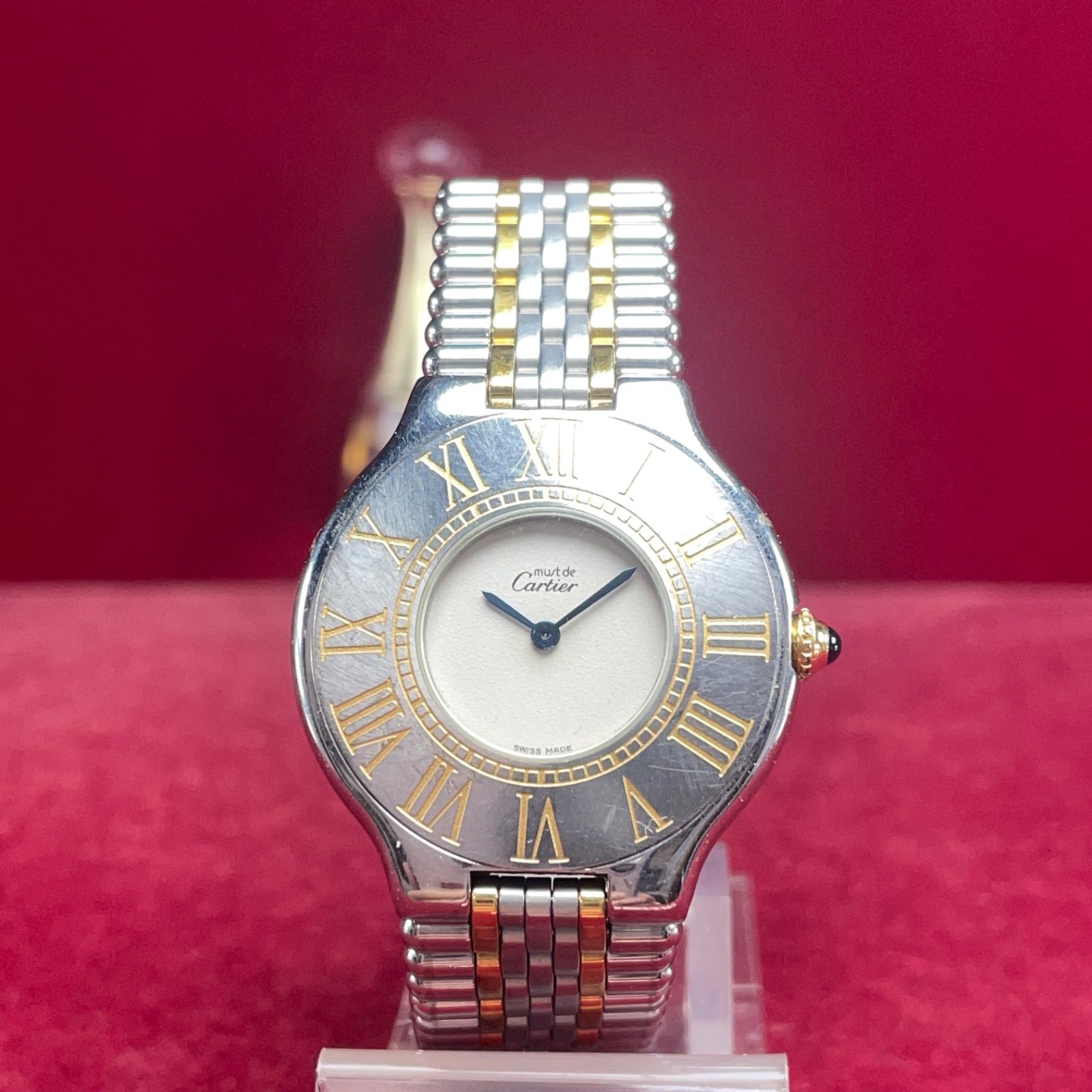 Cartier カルティエ マスト21 ヴァンティアン コンビ QZ 電池交換済
