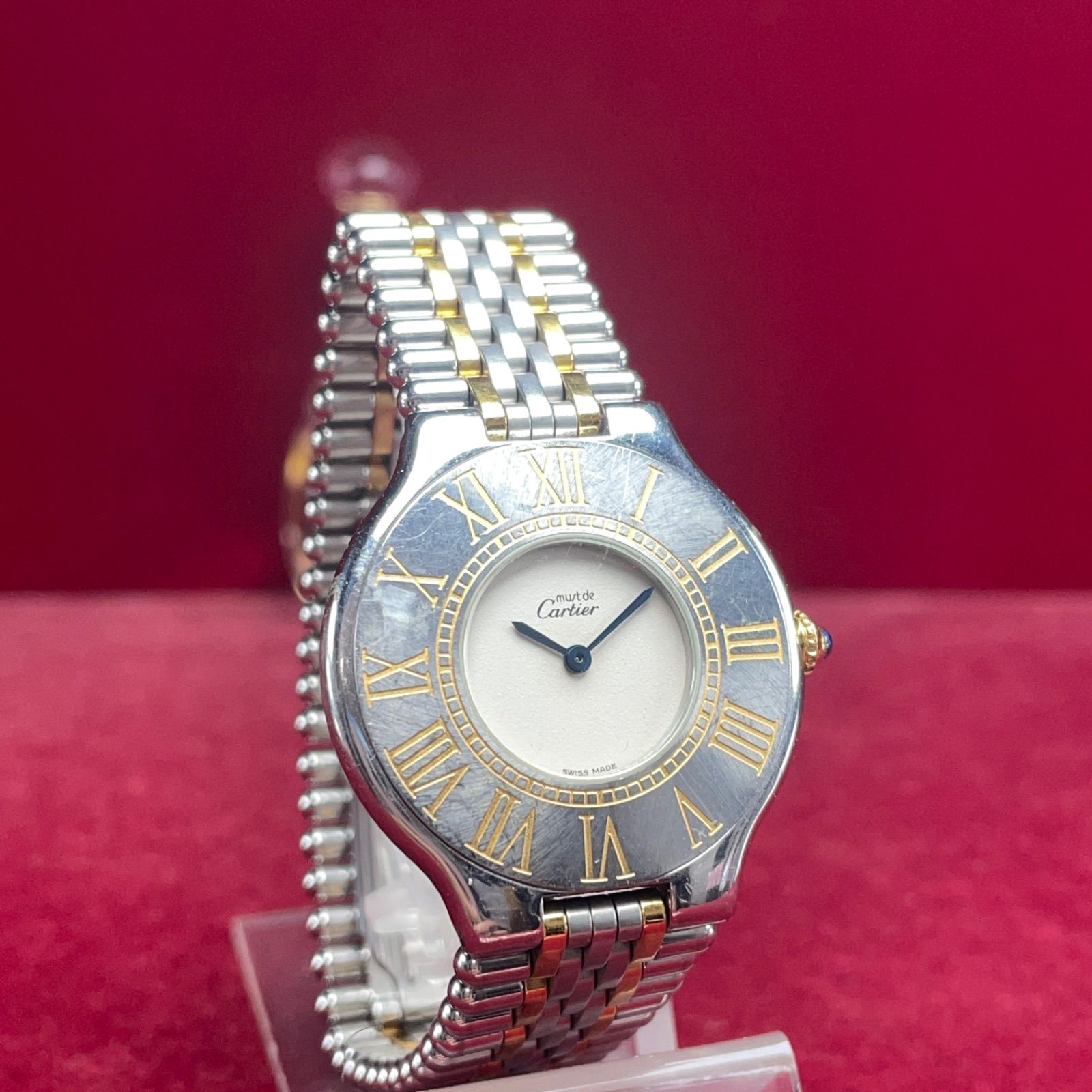 Cartier カルティエ マスト21 ヴァンティアン コンビ QZ 電池交換済
