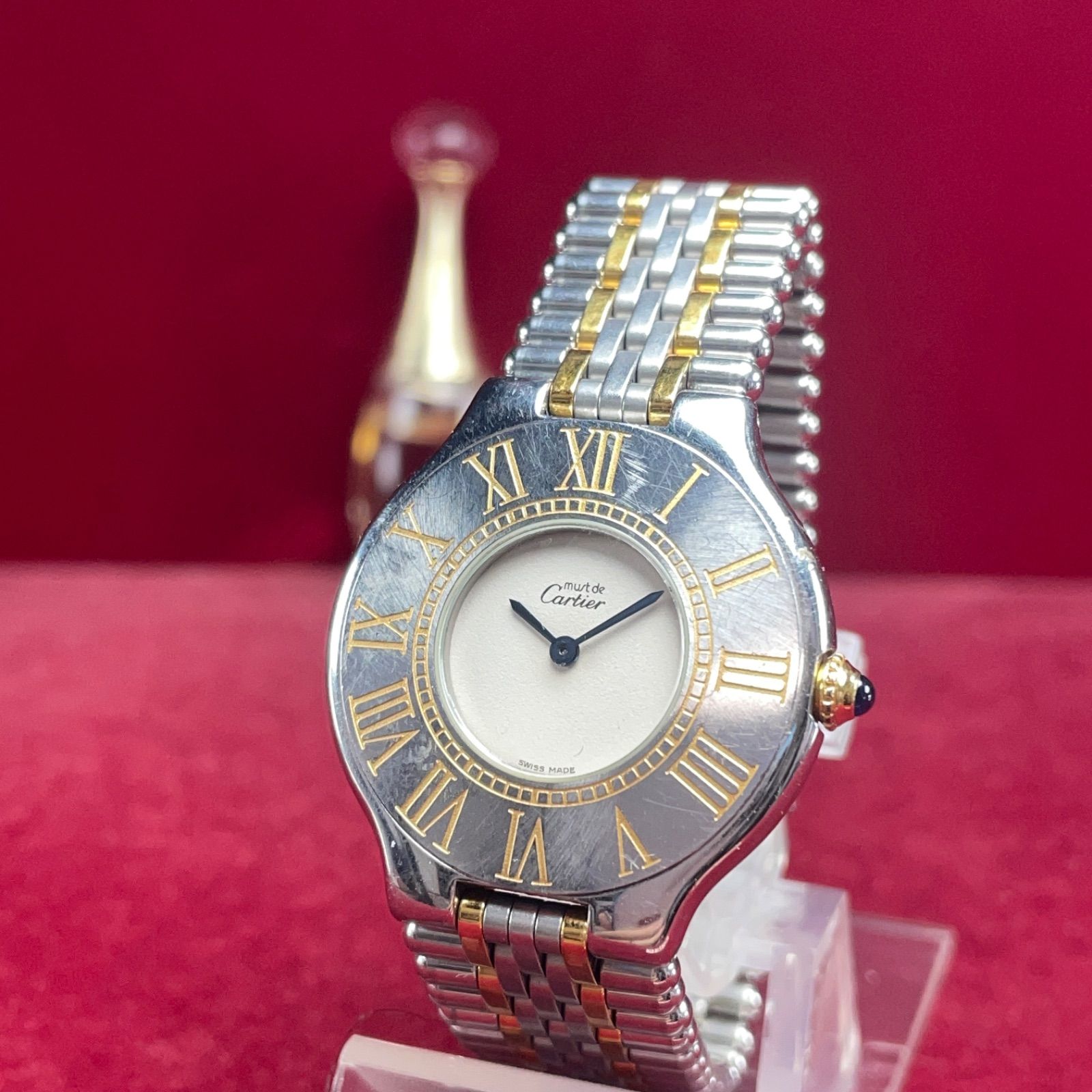 Cartier カルティエ マスト21 ヴァンティアン コンビ QZ 電池交換済