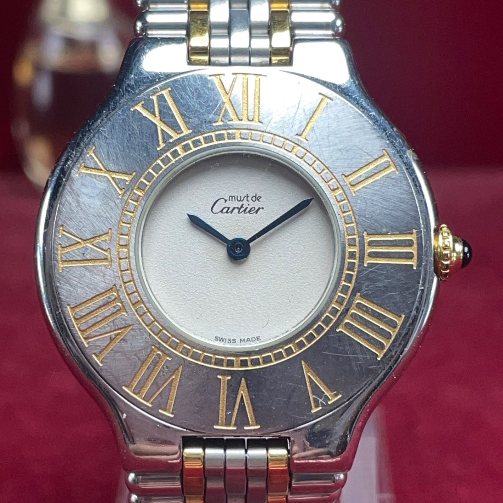 Cartier カルティエ マスト21 ヴァンティアン コンビ QZ 電池交換済