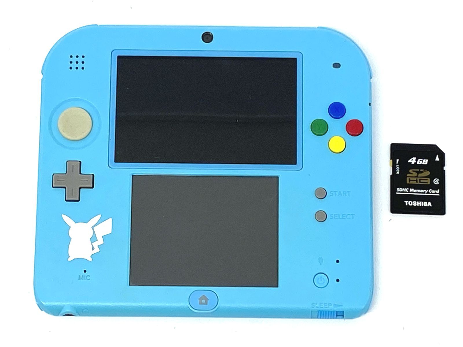 [盛岡24-0338] Nintendo 2DS ポケットモンスター サン・ムーン ライトブルー 本体のみ ★初期化・動作確認済み★ [中古/60]
