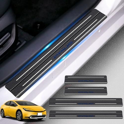 HUDIY(フーディ) プリウス 60系専用 スカッフプレート ステンレス製 サイドステップガード PRIUS60系(2023年1月?現行) ドアスカッフプレート ラゲッジステップカバー 両面テープ付き 滑り止め 汚れ防止 日本語取扱説明書付 b91f4982