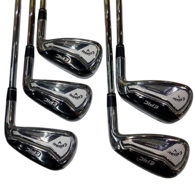 【中古】 キャロウェイ EPIC FORGED STAR 5S アイアンセット IR NS PRO ZELOS 7 (フレックスS) メンズ 男性用 右利き 右用 Cランク ゴルフクラブ