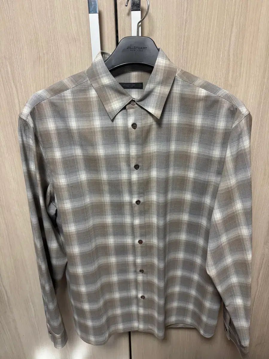ジルスチュアート グレー オンブレ CHECK シャツ