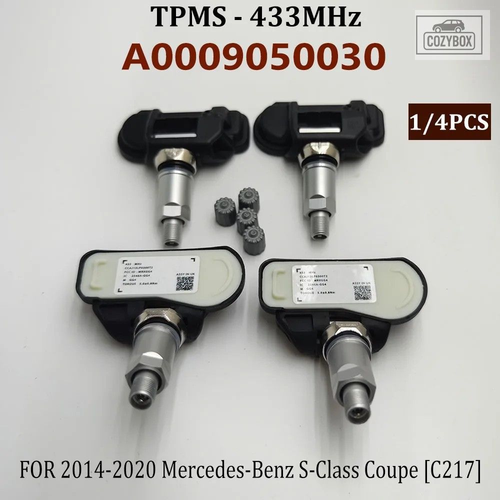 1/4個 A0009050030 670002790 0009050030 TPMS 433MHz タイヤエア圧モニターセンサー