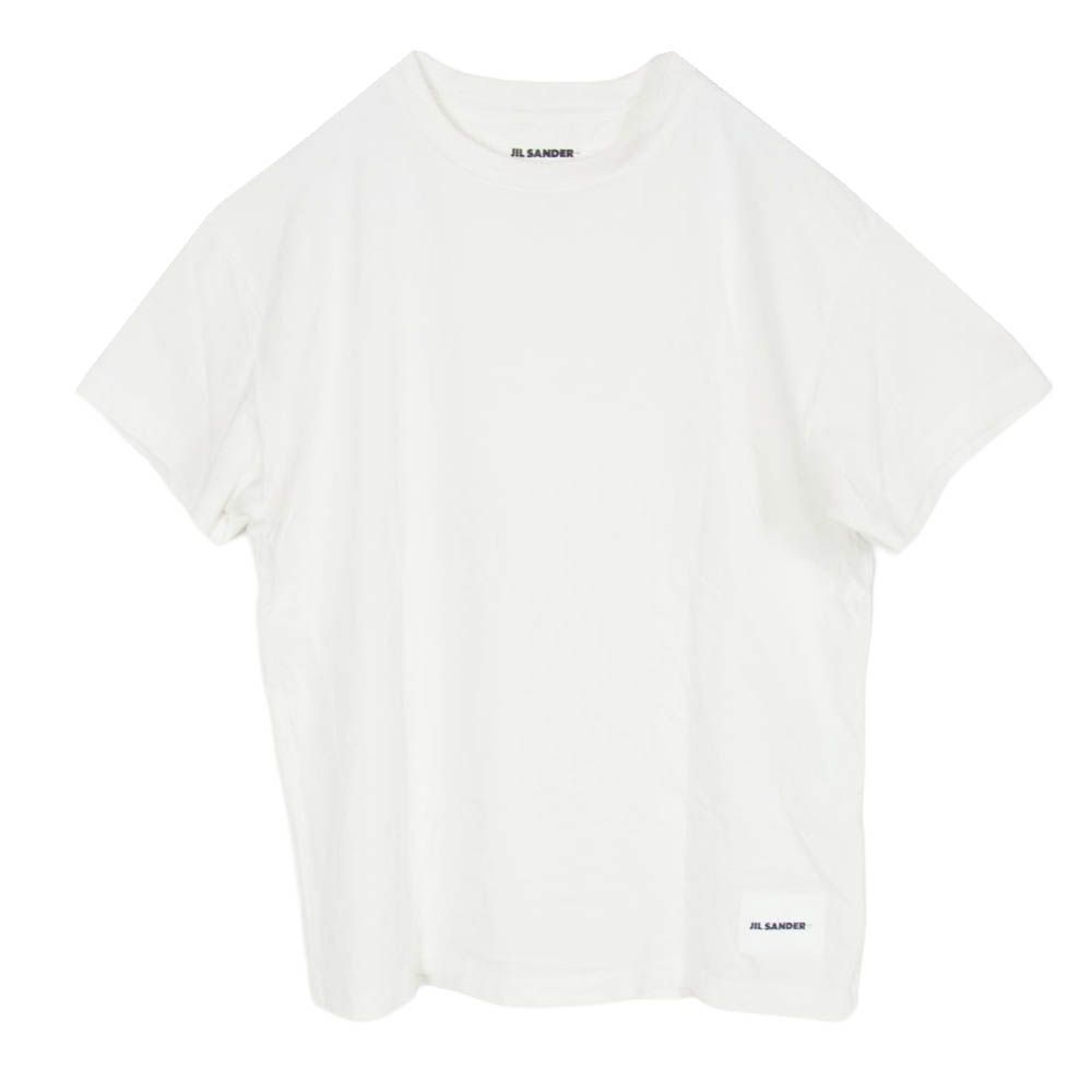 JIL SANDER+ ジルサンダープラス JPYR706590MR24880802 ジルサンダープラス ロゴパッチ クルーネック 半袖 Tシャツ ホワイト系 M【中古】