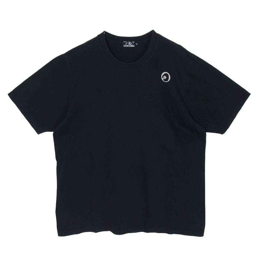 HYSTERIC GLAMOUR ヒステリックグラマー 02192CT12 HYS SOUNDS SCRATCH Tシャツ ヒスガール ワンポイント バックプリント 半袖 カットソー ブラック系 XL【中古】