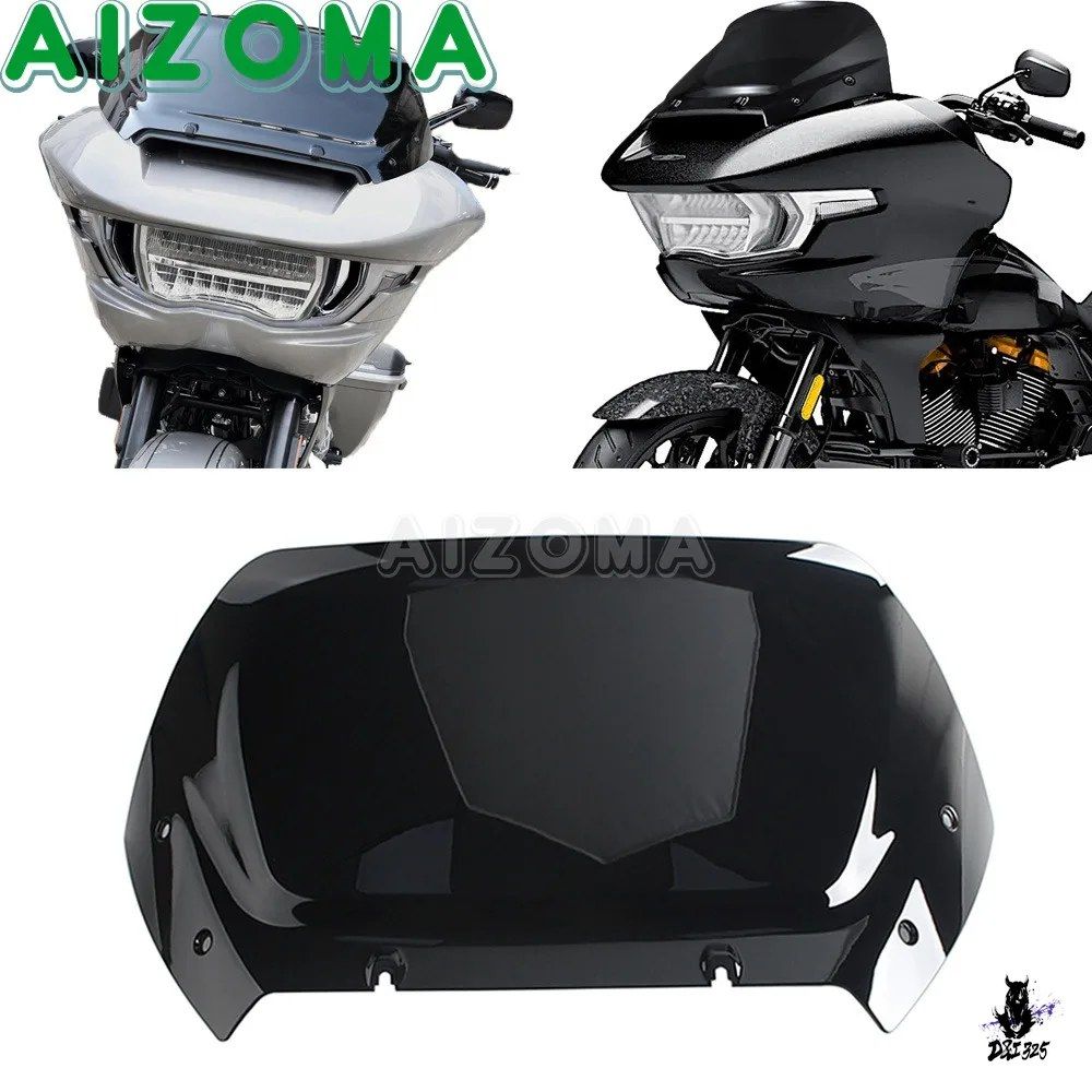 ハーレー FLTRX117 CVO 2024-2026 用 ウインドスクリーン ウインドディフレクター 12インチ